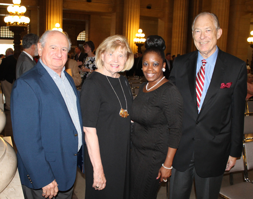 Honorary Spanish Consul Manny Lopez, Honorary Lithuanian Consul Ingrida Bubles, Chief Valarie McCall and Romas Bublys